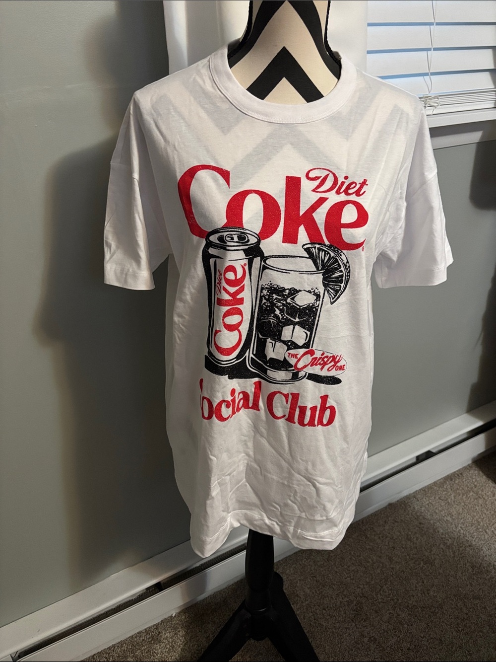 Diet Coke Oversized Tunic T-Shirt- size medium Old Navy